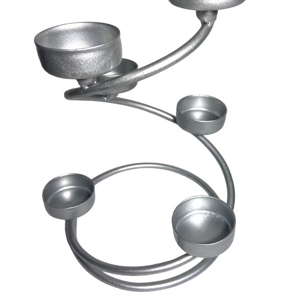 Christmas Tree Alternative 6 Tea Light Candle Holder by International Silver Co - Picture 2 of 7